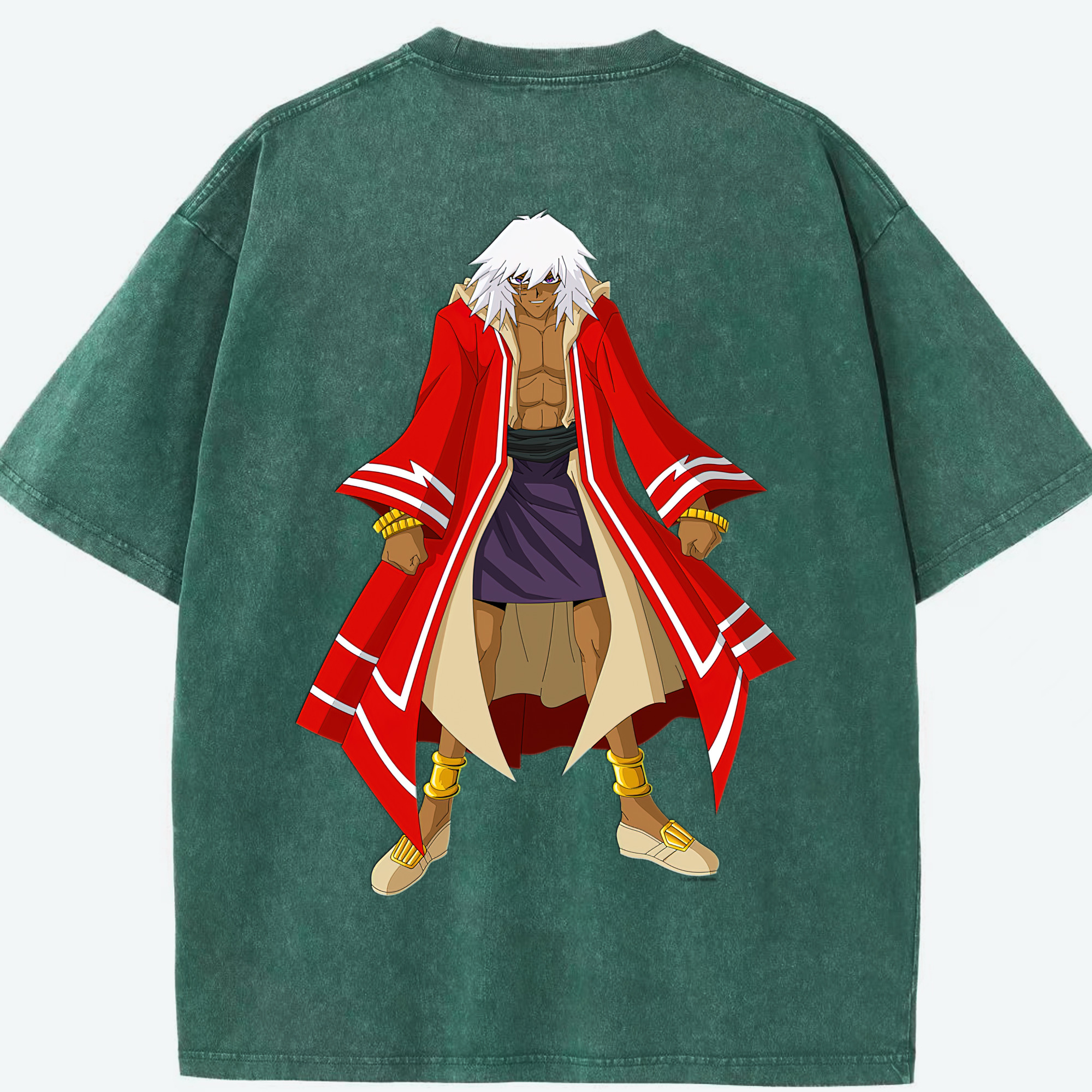 （画像用） 遊☆戯☆王 Yu-Gi-Oh! 綿100% ヴィンテージ風 半袖Tシャツ（背面プリント）